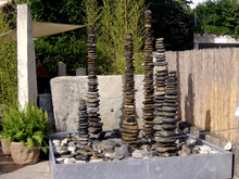 sommer-winter: Brunnen Flusssteine , Brunnen Flusssteine in Diversen Grössen 
