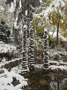 sommer-winter: Brunnen im Winter, 