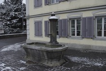 brunnen: Sternen Brunnen, Sternen Brunnen Wohlen \r\nvor der Restaurierung.