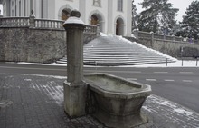 brunnen: Sternen Brunnen, Sternen Brunnen Wohlen\r\nvor der Restaurierung.