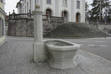 brunnen: Sternen Brunnen Wohlen, Sternen Brunnen Wohlen\r\nnach der abgeschlossenen Restaurierung.