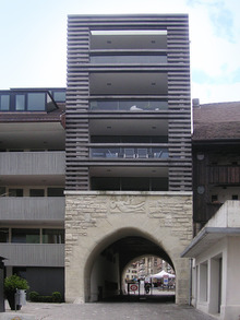 gebude: Stadthaus Durchbruch Lenzburg , Fasaden und Fenster Restaurierungen 