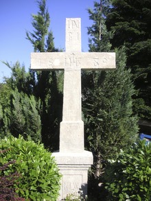 wegkreuze: Wegkreuz Oberwil-Lieli , Wegkreuz nach der Restaurierung.